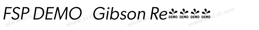 FSP DEMO   Gibson Re字体转换